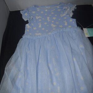 Easter dress with bunnies celebrate 4T nwt